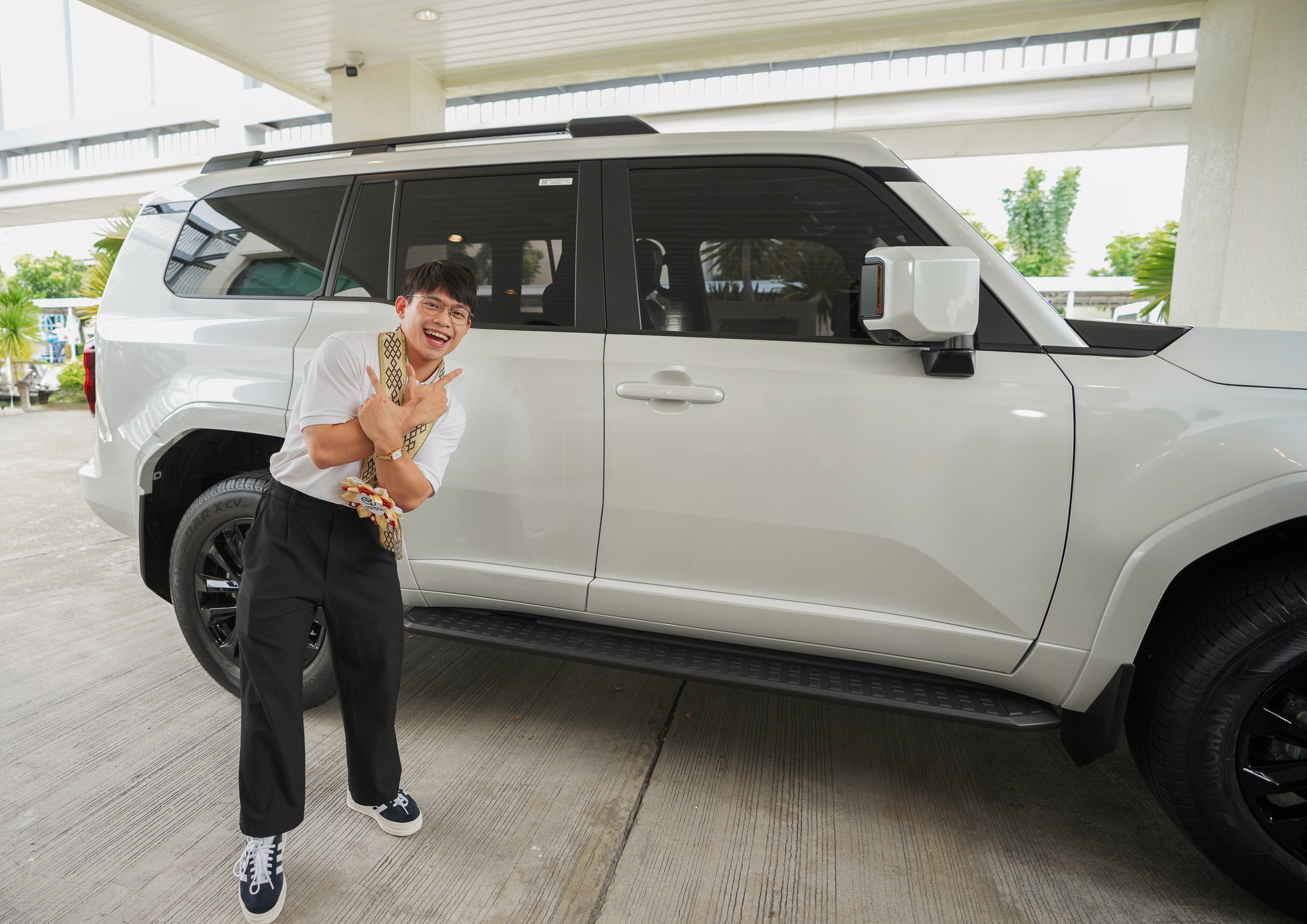 Toyota Gifts Olympic Champion Carlos Yulo a New Land Cruiser Prado