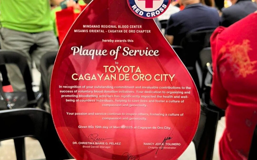 Toyota CDO Honored by Red Cross for Lifesaving Service