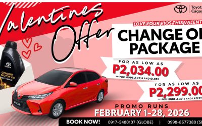 Valentine Care for Your Vios with Toyota CDO Service Deal Up